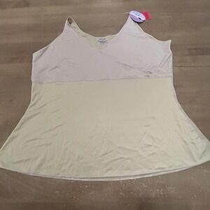 Spanx Criss Cross Cami Shaping Top Womens 3X Beige Nude Shapewear Tank NWT